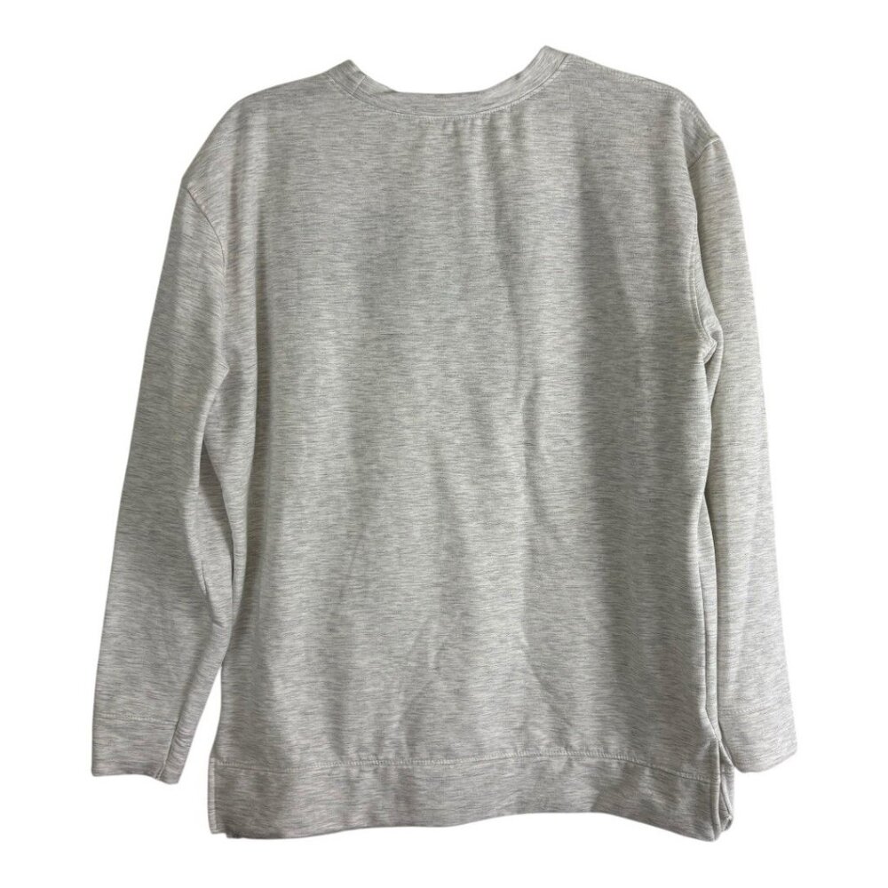 LSU Tiger Womens Sweatshirt Adult Size Medium Gray Purple Long Sleeve Casual - Picture 2 of 8